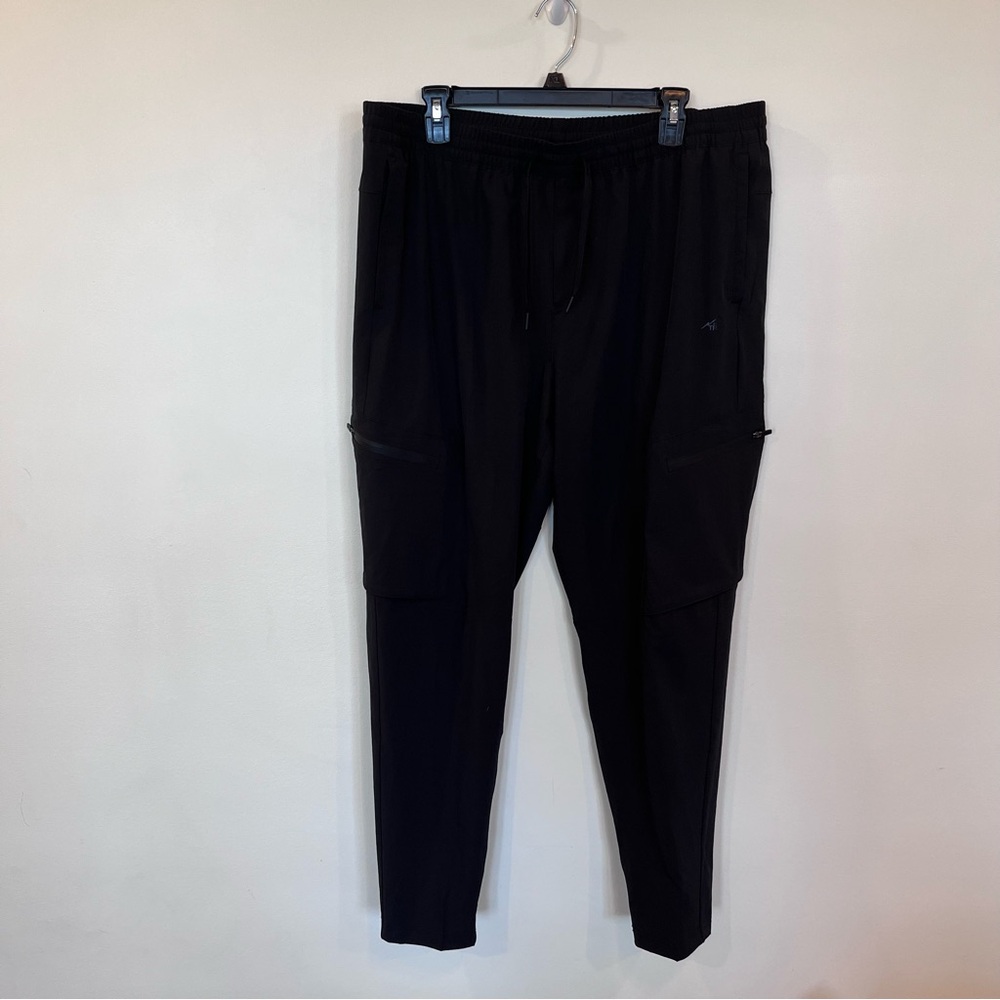 Unipro Mens Sweatpants Black Xl Activewear Pull On Elastic Waist Drawstring